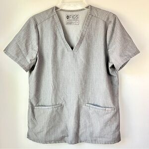FIGS Grey Scrub Top